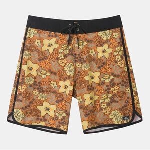 Surfcuz Floral 4 Way Stretch Board Shorts Size 36